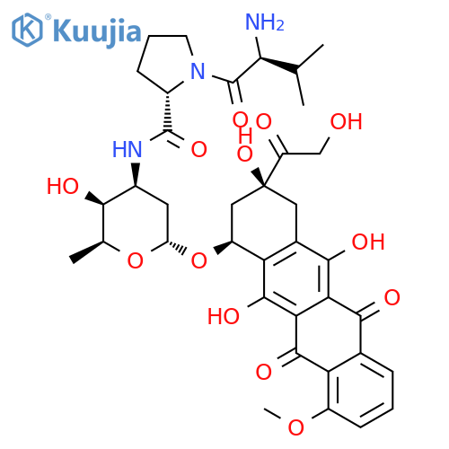 [ValPro]-[doxorubicin] structure