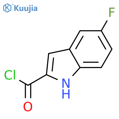 1H-Indole-2-carbonyl chloride, 5-fluoro- structure