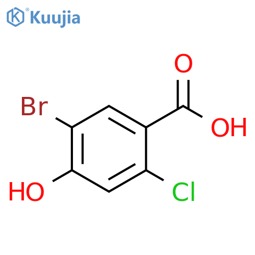 5-Bromo-2-chloro-4-hydroxy-benzoic acid structure