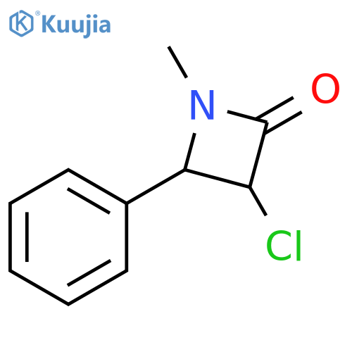 3-chloro-1-methyl-4-phenylazetidin-2-one structure