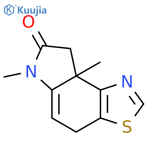 7H-Pyrrolo[3,2-e]benzothiazol-7-one,4,6,8,8a-tetrahydro-6,8a-dimethyl- structure