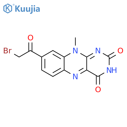 Benzo[g]pteridine-2,4(3H,10H)-dione, 8-(bromoacetyl)-10-methyl- structure