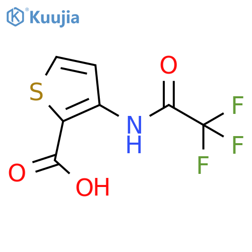 3-(trifluoroacetamido)thiophene-2-carboxylic acid structure