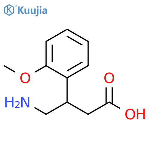 4-amino-3-(2-methoxyphenyl)butanoic acid structure