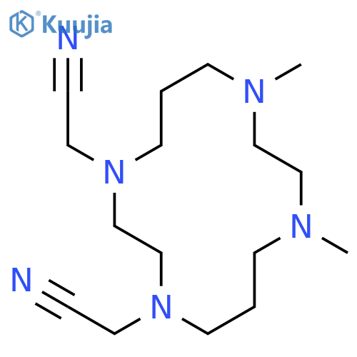 1,4,8,11-TETRAAZACYCLOTETRADECANE-1,4-DIACETONITRILE, 8,11-DIMETHYL- structure