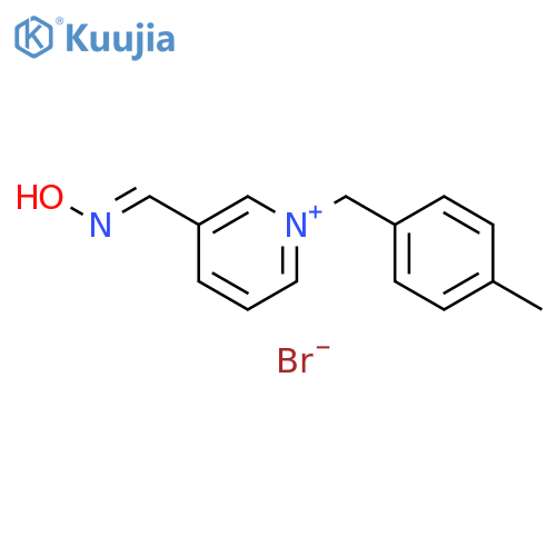 Pyridinium, 3-[(hydroxyimino)methyl]-1-[(4-methylphenyl)methyl]-, bromide (1:1) structure