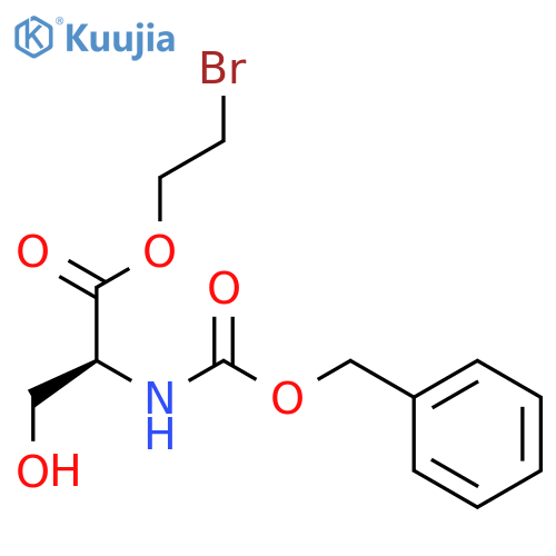 L-Serine, N-[(phenylmethoxy)carbonyl]-, 2-bromoethyl ester structure