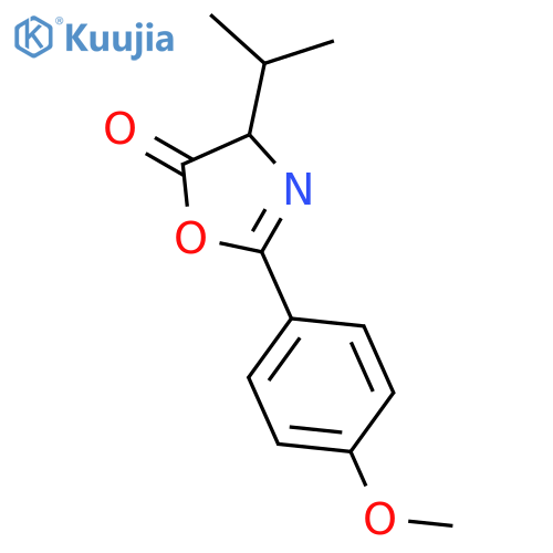 5(4H)-Oxazolone,2-(4-methoxyphenyl)-4-(1-methylethyl)- structure