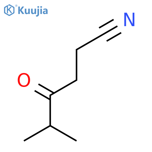 Hexanenitrile, 5-methyl-4-oxo- structure
