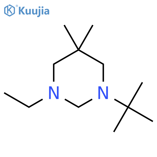 Pyrimidine, 1-(1,1-dimethylethyl)-3-ethylhexahydro-5,5-dimethyl- structure