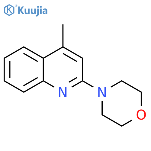 QUINOLINE, 4-METHYL-2-(4-MORPHOLINYL)- structure