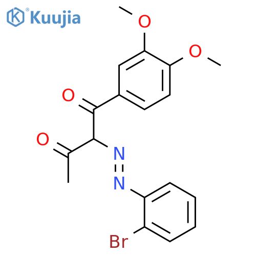 1,3-BUTANEDIONE, 2-[(2-BROMOPHENYL)AZO]-1-(3,4-DIMETHOXYPHENYL)- structure