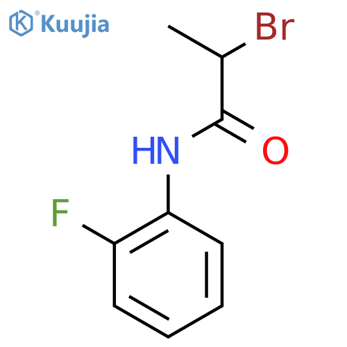 2-Bromo-N-(2-fluorophenyl)propanamide structure