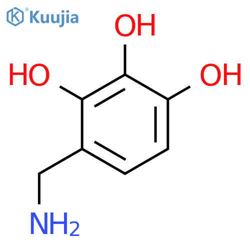 4-(aminomethyl)benzene-1,2,3-triol structure