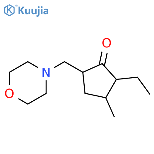 Cyclopentanone,2-ethyl-3-methyl-5-(4-morpholinylmethyl)- structure