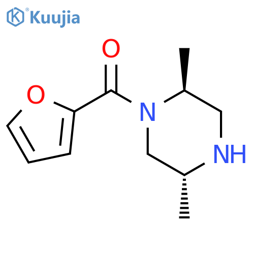 Methanone,[(2R,5S)-2,5-dimethyl-1-piperazinyl]-2-furanyl-, rel- structure