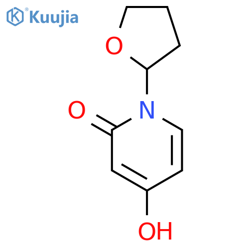 2(1H)-Pyridinone, 4-hydroxy-1-(tetrahydro-2-furanyl)- structure