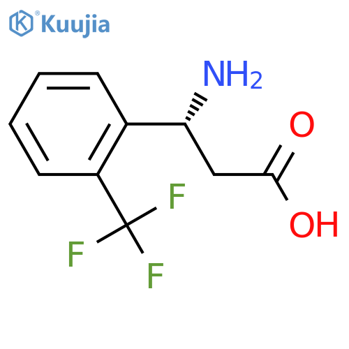 (R)-3-Amino-3-(2-(trifluoromethyl)phenyl)propanoic acid structure