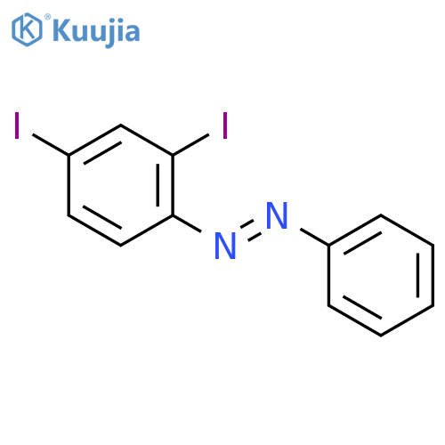 Diazene, (2,4-diiodophenyl)phenyl- structure