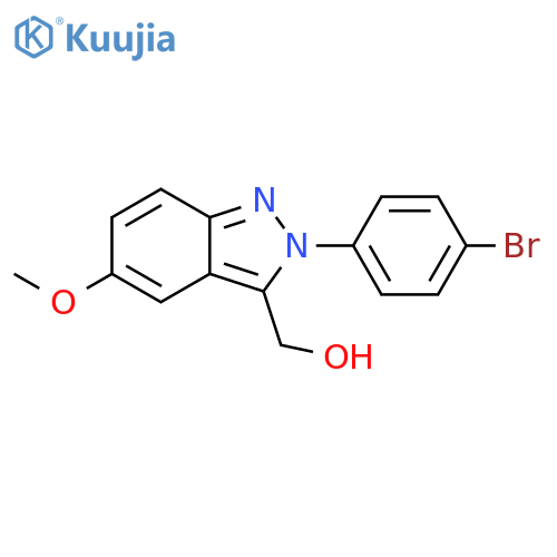 2H-Indazole-3-methanol, 2-(4-bromophenyl)-5-methoxy- structure