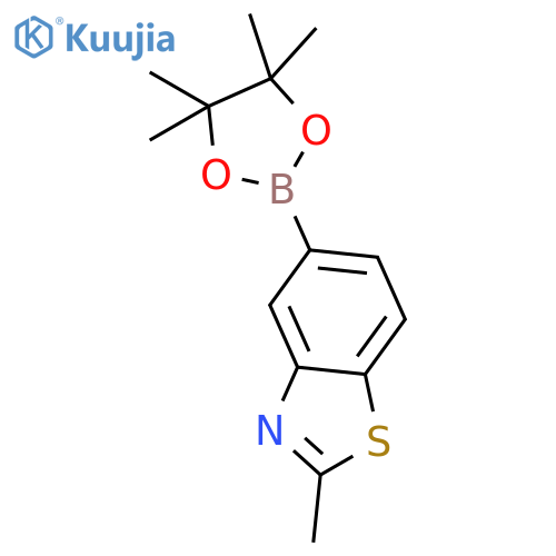 2-methyl-5-(4,4,5,5-tetramethyl-1,3,2-dioxaborolan-2-yl)-1,3-benzothiazole structure