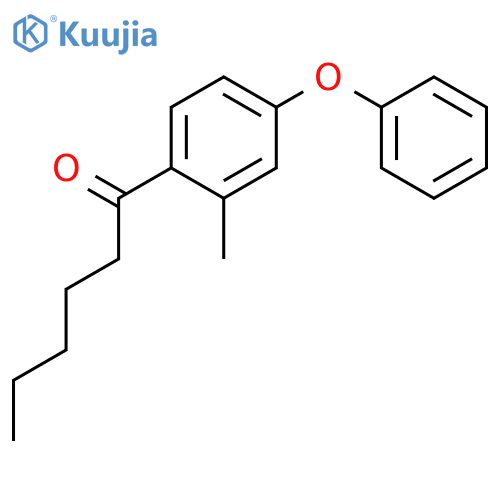 1-HEXANONE, 1-(2-METHYL-4-PHENOXYPHENYL)- structure