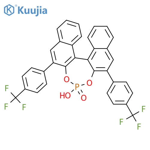 (R)-3,3'-BIS(4-TRIFLUOROMETHYLPHENYL)-1,1'-BINAPHTHYL 2,2'-DIYL HYDROGENPHOSPHATE,98% structure