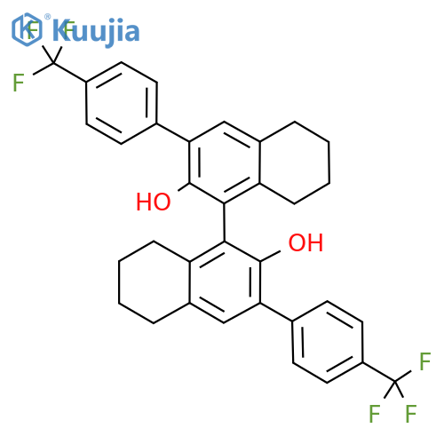 (R)-5,5',6,6',7,7',8,8'-OCTAHYDRO-3,3'-BIS[4-(TRIFLUOROMETHYL)PHENYL]-[1,1'-BINAPHTHALENE]-2,2'-DIOL structure
