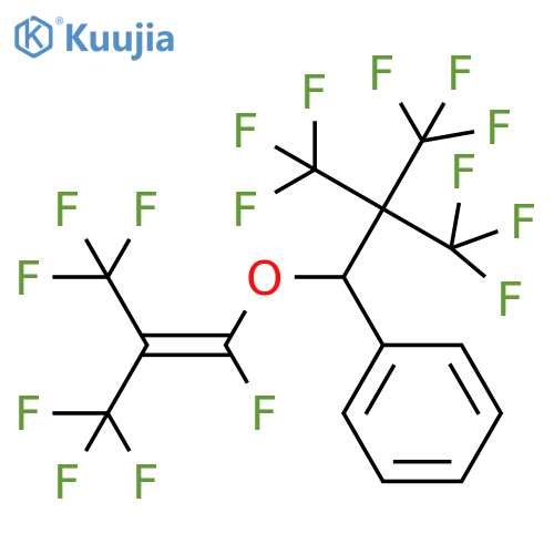 Benzene,[3,3,3-trifluoro-1-[[1,3,3,3-tetrafluoro-2-(trifluoromethyl)-1-propenyl]oxy]-2,2-bis(trifluoromethyl)propyl]- structure