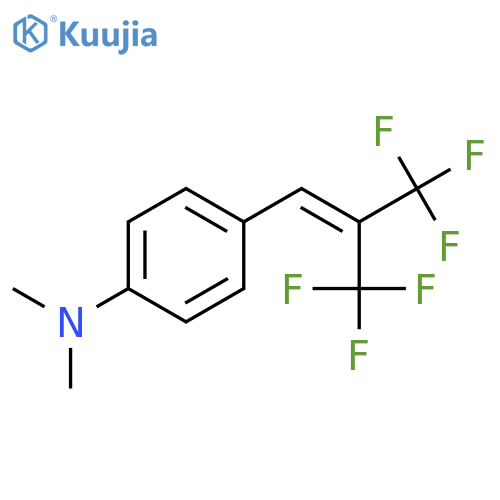 Benzenamine,N,N-dimethyl-4-[3,3,3-trifluoro-2-(trifluoromethyl)-1-propenyl]- structure