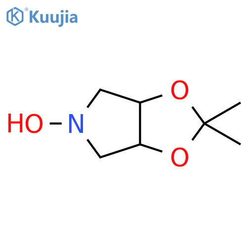 4H-1,3-Dioxolo[4,5-c]pyrrole, tetrahydro-5-hydroxy-2,2-dimethyl- structure