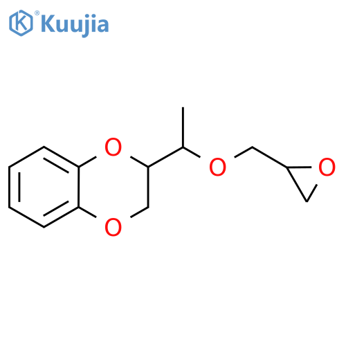 2-[1-(oxiran-2-ylmethoxy)ethyl]-2,3-dihydro-1,4-benzodioxine structure