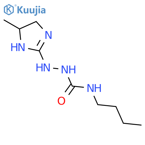 Hydrazinecarboxamide,N-butyl-2-(4,5-dihydro-5-methyl-1H-imidazol-2-yl)- structure