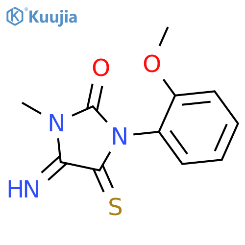 2-Imidazolidinone, 4-imino-1-(2-methoxyphenyl)-3-methyl-5-thioxo- structure