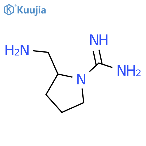 1-Pyrrolidinecarboximidamide,2-(aminomethyl)- structure