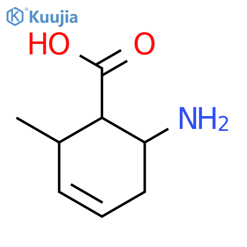 3-Cyclohexene-1-carboxylicacid, 6-amino-2-methyl-, (1R,2R,6S)- structure