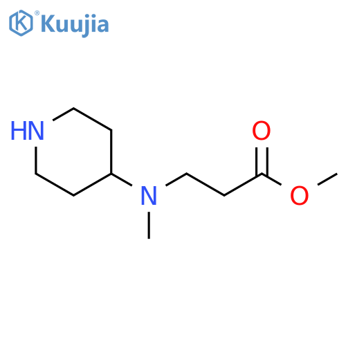 methyl 3-methyl(piperidin-4-yl)aminopropanoate structure