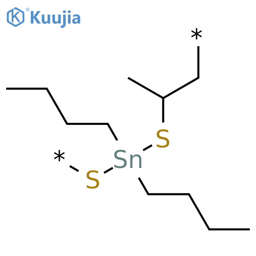 Poly[thio(dibutylstannylene)thio(methyl-1,2-ethanediyl)] structure