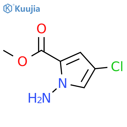 Methyl 1-amino-4-chloro-1H-pyrrole-2-carboxylate structure