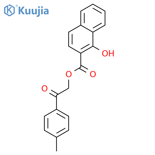 1-Hydroxy-naphthalene-2-carboxylic acid 2-oxo-2-p-tolyl-ethyl ester structure
