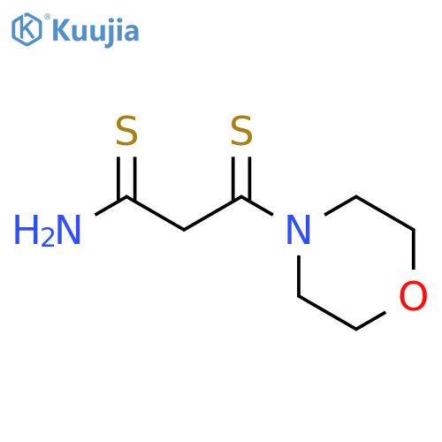 3-(morpholin-4-yl)-3-sulfanylidenepropanethioamide structure