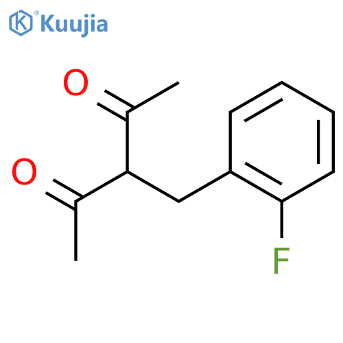 2,4-Pentanedione, 3-[(2-fluorophenyl)methyl]- structure