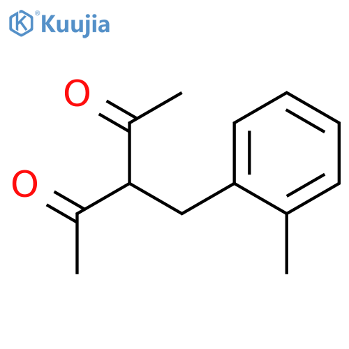 2,4-Pentanedione,3-[(2-methylphenyl)methyl]- structure