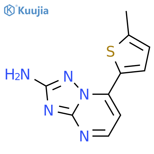 [1,2,4]Triazolo[1,5-a]pyrimidin-2-amine, 7-(5-methyl-2-thienyl)- structure
