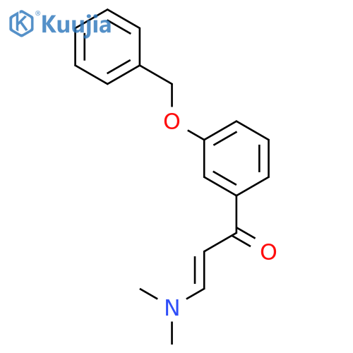 2-Propen-1-one, 3-(dimethylamino)-1-[3-(phenylmethoxy)phenyl]- structure