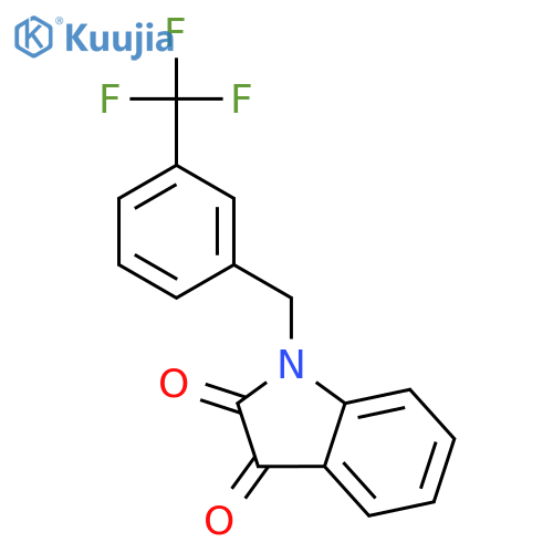 1-3-(Trifluoromethyl)benzyl-1H-indole-2,3-dione structure