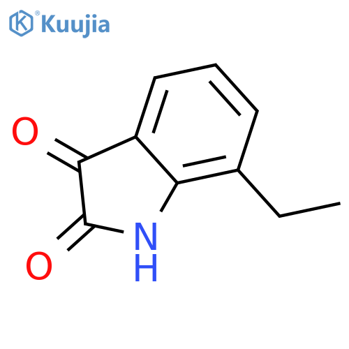 7-Ethyl-1H-indole-2,3-dione structure