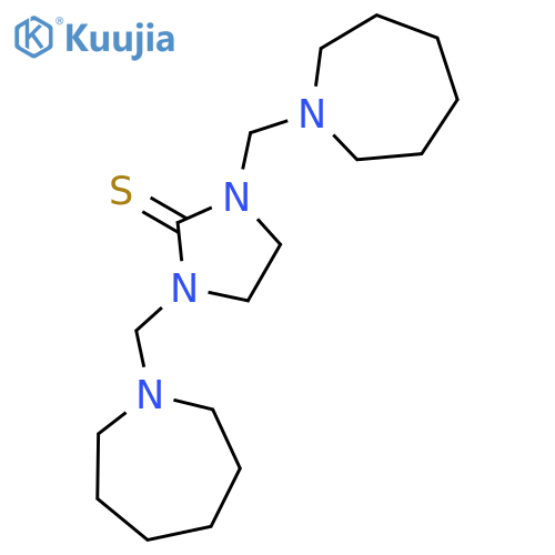 2-Imidazolidinethione, 1,3-bis[(hexahydro-1H-azepin-1-yl)methyl]- structure