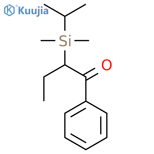 1-Butanone, 2-[dimethyl(1-methylethyl)silyl]-1-phenyl- structure