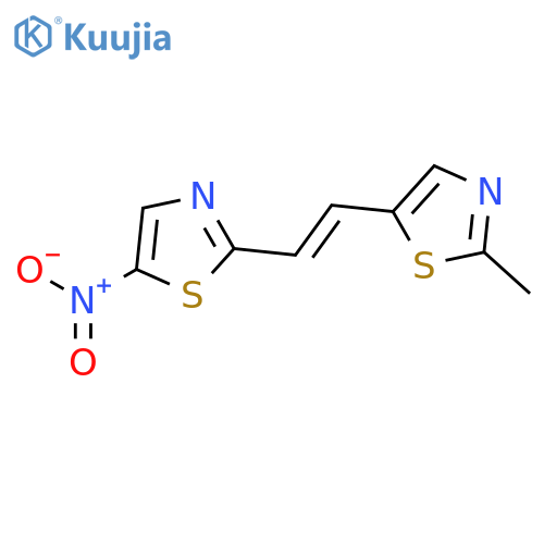 THIAZOLE, 2-METHYL-5-[2-(5-NITRO-2-THIAZOLYL)ETHENYL]- structure